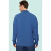 Erkek Oversize Apaş Yaka Uzun Kollu Gömlek Basic Siluet Günlük Kullanım Yaz Aylarının Vazgeçilmezi