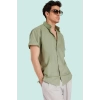 Erkek Oversize Fit Gömlek Yaka Kısa Kol Pamuklu Günlük Kullanım Yaz Aylarının Vazgeçilmezi