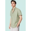 Erkek Oversize Fit Gömlek Yaka Kısa Kol Pamuklu Günlük Kullanım Yaz Aylarının Vazgeçilmezi