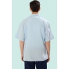 Erkek Oversize Fit Kısa Kollu Pamuklu Gömlek Apaş Yaka Düz Desen Günlük Stil Modern Tasarım