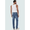 Erkek Pamuk Denim Jean Pantolon Regular Fit Boru Paça Günlük Stil Yaz Aylarının Vazgeçilmezi