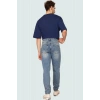 Erkek Pamuk Denim Pantolon Dar Paça Normal Bel Rahat Günlük Stil Yaz Aylarının Vazgeçilmezi