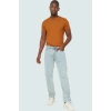 Erkek Pamuk Denim Pantolon Regular Fit Boru Paça Günlük Ve Rahat Yaz Aylarının Vazgeçilmezi