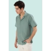 Erkek Pamuk Regular Fit Keten Görünümlü Gömlek Rahatlık ve Şıklık Bir Arada Günlük Kullanım
