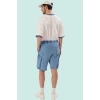Erkek Pamuklu Dar Paça Şort Yıkamalı Casual Günlük Stil Hafta Sonu Yaz Aylarının Vazgeçilmezi