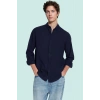 Erkek Pamuklu Keten Görünümlü Gömlek Regular Fit Rahat Günlük Stil Yaz Aylarının Vazgeçilmezi