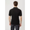 Erkek Polo Yaka Tshirt Koyu Pamuklu Nefes Alabilir Klasik Nepeta shirt Kesim Günlük İş Kullanımı