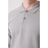 Erkek Polo Yaka Uzun Kollu Sweatshirt Herba Sweat Pamuklu İş Günlük İçin