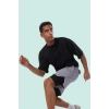 Erkek Polyester Micro Dokuma Şort Normal Bel Kısa Boy Straight Siluet Günlük Kullanım İçin Rahat