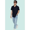 Erkek Regular Fit Apaş Yaka Kısa Kollu Gömlek Rahat Günlük Kullanım Yaz Aylarının Vazgeçilmezi