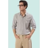 Erkek Regular Fit Çizgili Uzun Kollu Gömlek Pamuk Günlük Kullanım İçin Yaz Aylarının Vazgeçilmezi