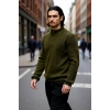 Erkek Regular Fit Düz Fermuarlı Dik Yaka Triko Kazak Kışlık Soğuk Hava Şıklığı İçin Mükemmel Seçim.