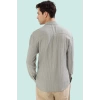Erkek Regular Fit Gömlek Apaş Yaka Dokulu Kumaş Uzun Kollu Casual Stil Yaz Aylarının Vazgeçilmezi