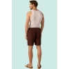 Erkek Regular Fit Keten Şort Rengi Boru Paça Yaz Aylarının Vazgeçilmezi Stilin Buluştuğu Yer