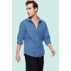 Erkek Regular Fit Pamuklu Gömlek Düz Desen Yaz Aylarının Vazgeçilmezi Stilin Buluştuğu Yer