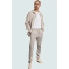 Erkek Regular Fit Rahat Beli Lastikli Duble Paça Pantolon Dokuma Kumaş Günlük Kullanım Hafta Sonu