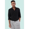 Erkek Regular Fit Uzun Kollu Gömlek Dokuma Kumaş Nefes Alabilir Günlük Şıklık Modern Tasarım