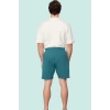 Erkek Regular Normal Bel Dokulu Pamuklu Şort Rahat Günlük Yaz Hafta Sonu Dayanıklı Malzeme