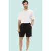 Erkek Regular Normal Bel Şort 2 İplik Openend Dokuma Straight Siluet Kısa Boy Günlük Kullanım