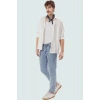 Erkek Relaxed Fit Denim Pantolon Pamuk Klasik Günlük Tarz Hafta Sonu Yaz Aylarının Vazgeçilmezi