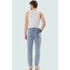 Erkek Relaxed Fit Denim Pantolon Pamuk Klasik Günlük Tarz Hafta Sonu Yaz Aylarının Vazgeçilmezi