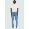 Erkek Slim Fit Dar Kesim Denim Kot Pantolon Yırtık Detaylı Casual Günlük Dayanıklı Malzeme