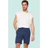 Erkek Slim Fit Dokulu Waffle Şort Lastikli Bel Rahat Günlük Yaz Hafta Sonu Kaliteli Malzeme