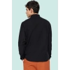 Erkek Slim Fit Hakim Yaka Pamuklu Keten Görünümlü Gömlek Günlük Kullanım Dayanıklı Malzeme