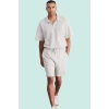 Erkek Slim Fit Kısa Şort Renk Pamuklu Günlük Kullanım Hafta Sonu Yaz Aylarının Vazgeçilmezi