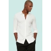 Erkek Slim Fit Örme Pike Gömlek Pamuk Günlük Ve İş Hayatı Hafta Sonu Yaz Aylarının Vazgeçilmezi