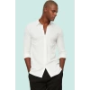 Erkek Slim Fit Örme Pike Gömlek Pamuk Günlük Ve İş Hayatı Hafta Sonu Yaz Aylarının Vazgeçilmezi