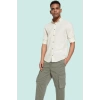 Erkek Slim Fit Uzun Kollu Gömlek Pamuklu Casual Günlük Hafta Sonu Yaz Aylarının Vazgeçilmezi