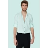 Erkek Slim Fit Uzun Kollu Gömlek Pamuklu Casual Günlük Hafta Sonu Yaz Aylarının Vazgeçilmezi