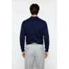 Erkek Smart Casual Polo Yaka Düz Triko Kazak Kış Kombinlerine Modern Bir Dokunuş Kaliteli Şık