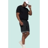 Erkek Spor Şort Çizgili Desen Rahat Boru Paça Yazlık Günlük Kullanım Yaz Aylarının Vazgeçilmezi