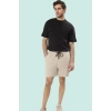 Erkek Spor Şort Pamuk Polyester Kısa Rahat Yaz