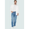 Erkek Straight Fit Denim Kot Pantolon Pamuk Günlük Kullanım Hafta Sonu Yaz Aylarının Vazgeçilmezi