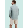Erkek Uzun Kollu Keten Gömlek Regular Fit Klasik Yaka Rahat Yaz Kombinleri Günlük Kullanım