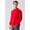 Erkek Uzun Kollu Polo Yaka Sweatshirt Pamuk Galanthus Sweat Pamuklu İş Günlük İçin