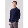 Erkek Uzun Kollu Polo Yaka Sweatshirt Pamuk Galanthus Sweat Pamuklu İş Günlük İçin