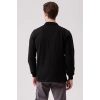 Erkek Uzun Kollu Polo Yaka Sweatshirt Pamuk Galanthus Sweat Pamuklu İş Günlük İçin