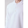 Erkek Uzun Kollu Polo Yaka Sweatshirt Pamuk Galanthus Sweat Pamuklu İş Günlük İçin