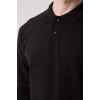 Erkek Uzun Kollu Polo Yaka Sweatshirt Pamuk Galanthus Sweat Pamuklu İş Günlük İçin