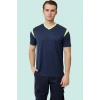 Erkek V Yaka Nefes Alan TShirt Allium Tişört Alabilir Esnek Şık İş Günlük İçin