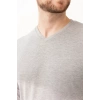 Erkek V Yaka Uzun Kollu Tişört 50 Pamuk Gaura shirt Pamuklu Nefes Alabilir Rahat Kesim Günlük