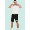 Erkek Yazlık Geometrik Baskılı Şort; Pamuk Polyester Casual Stil Günlük Kombinler Hafta Sonu