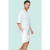Erkek Yazlık Kısa Şort Pamuk Dokuma Kumaş Rahat Loose Fit Günlük Kullanım İçin Özel Günler