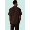 Erkek Yazlık Oversize Kısa Kollu Brode Gömlek Günlük Şıklık İçin Yaz Aylarının Vazgeçilmezi