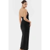 Esnek Bodycon Maxi Elbise Polyester Kumaş Premium Kalite Şık Görünüm