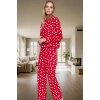 Ev Giyim Seti %100 Pamuk Örme Pijama Takımı Rahat Kalıp Kışlık Seçkin Malzeme Profesyonel Görünüm